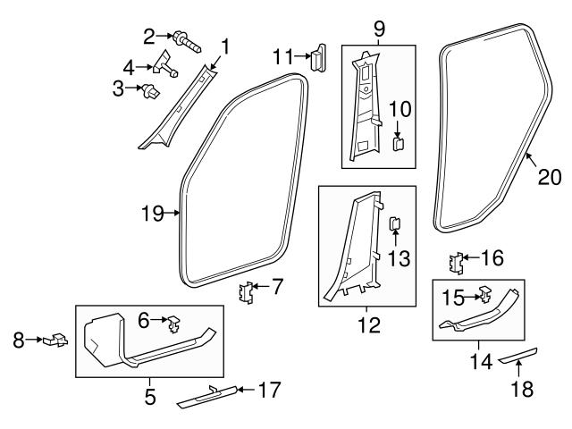 Genuine Mercedes 1666809500 Door Sill Plate; Front Right - Mercedes ...