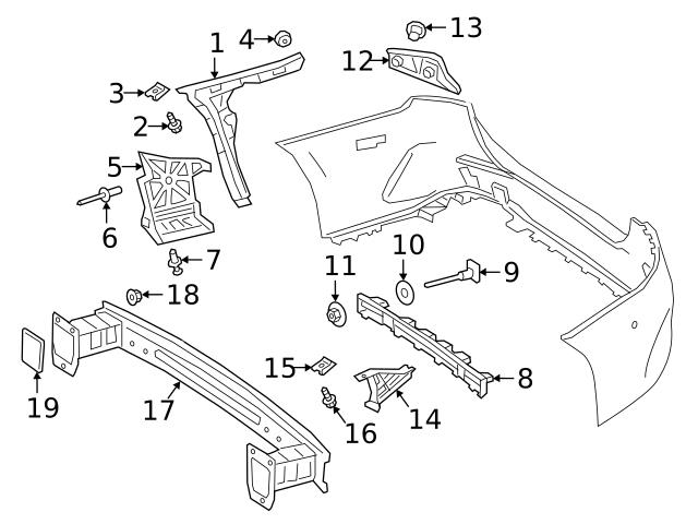 Genuine Mercedes 177885360264 Engine Mount; Rear Right 