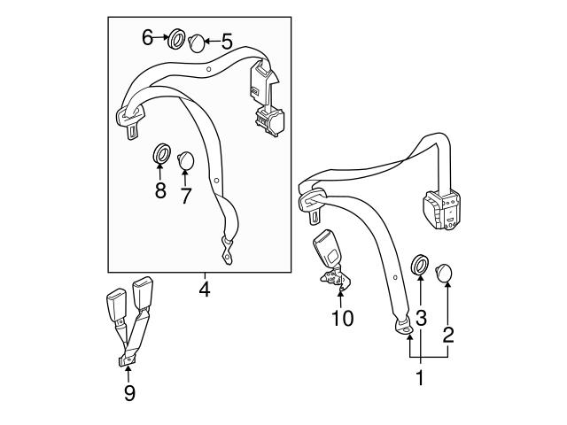 Seat belt store buckle button stop