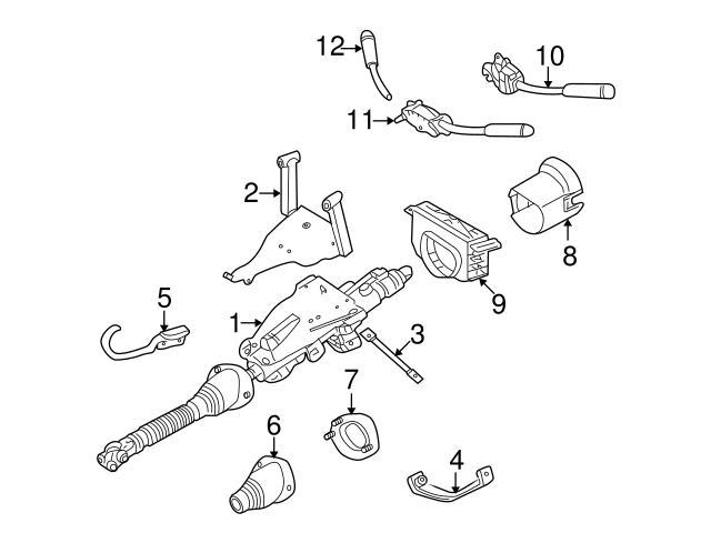 Genuine Mercedes 20346207239B51 Steering Column Cover; Upper - Mercedes