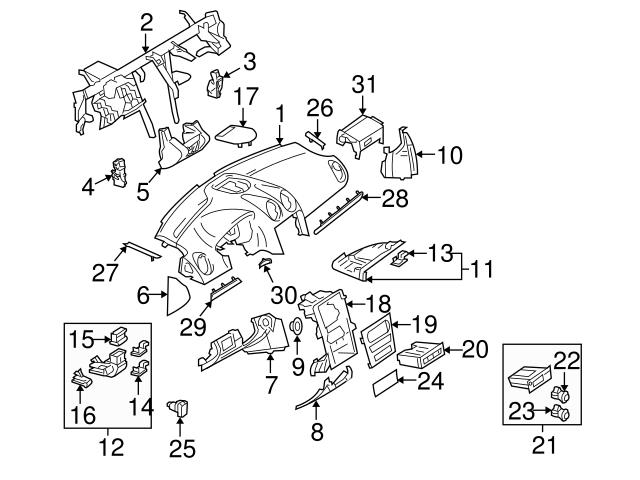 Genuine Mercedes 2038201351 12 Volt Accessory Power Outlet - Mercedes