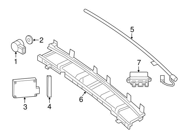 Genuine Mercedes 2058852114 Bumper Cover Bracket - Mercedes