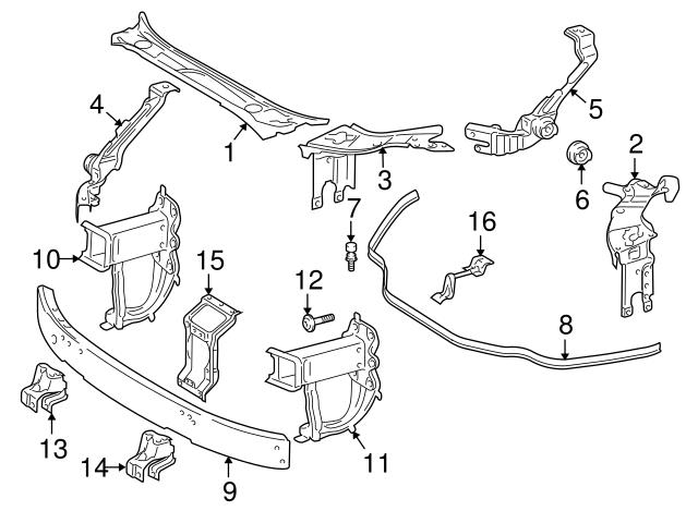 Genuine Mercedes 2116280398 Hood Seal; Rear, Front - Mercedes