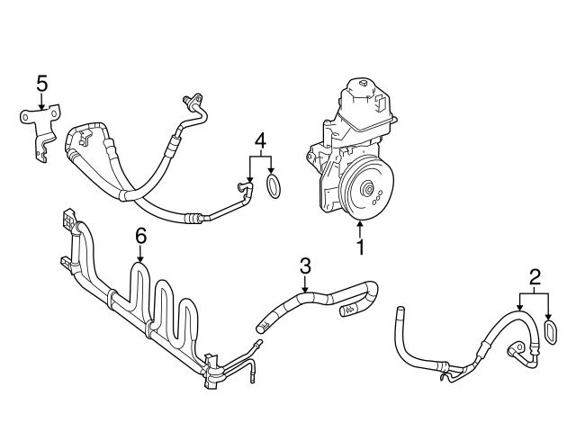 Genuine Mercedes 2124604924 Power Steering Return Hose - Mercedes ...