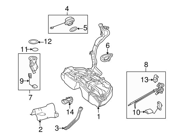 Genuine Mercedes 2124700194 Fuel Pump, Electric; Right - Mercedes