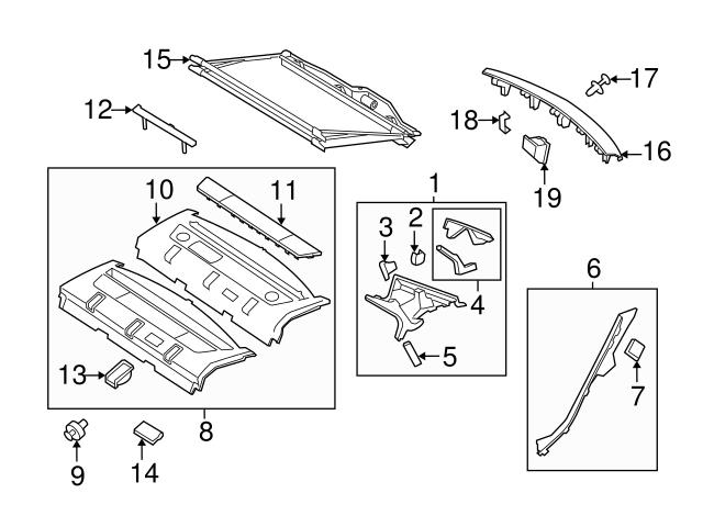 Genuine Mercedes 21268011369051 Seat Latch Cover; Left, Right ...