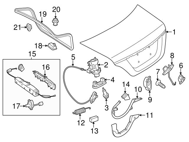 Genuine Mercedes 2127500060 Trunk Lid Pull Down Motor - Mercedes