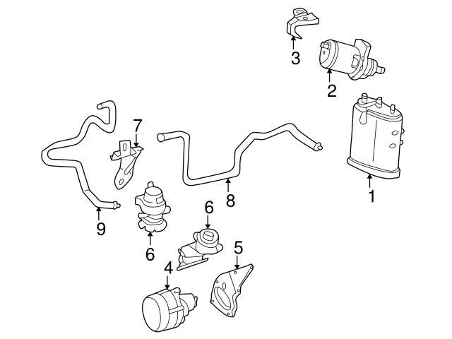 Genuine Mercedes 2204760036 EGR Valve Bracket - Mercedes