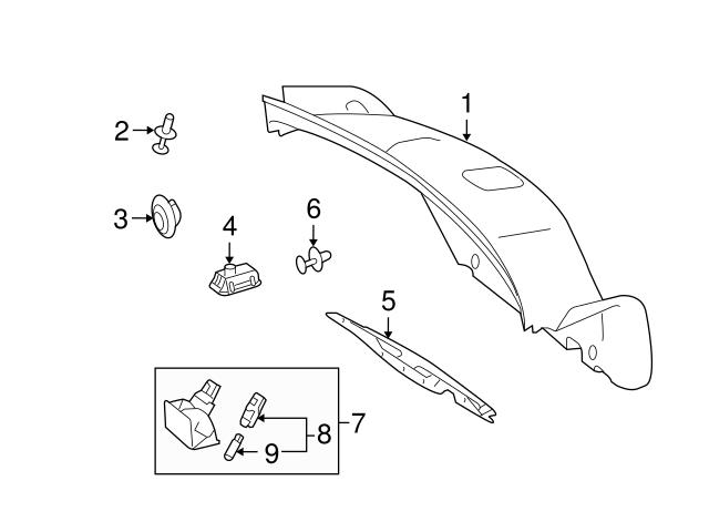 Genuine Mercedes Trunk Lid Release Switch Rear Mercedes