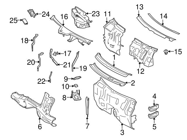 Genuine Mercedes 2216201018 Battery Tray - Mercedes