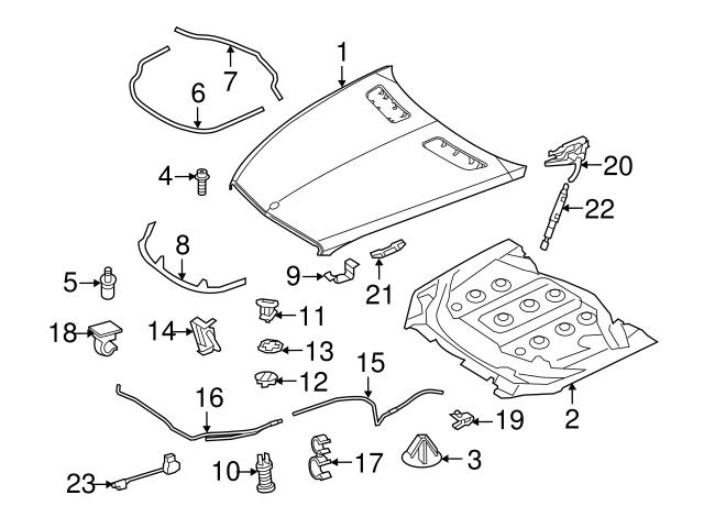 Genuine Mercedes 2218800264 Hood Safety Catch - Mercedes | 221880026464