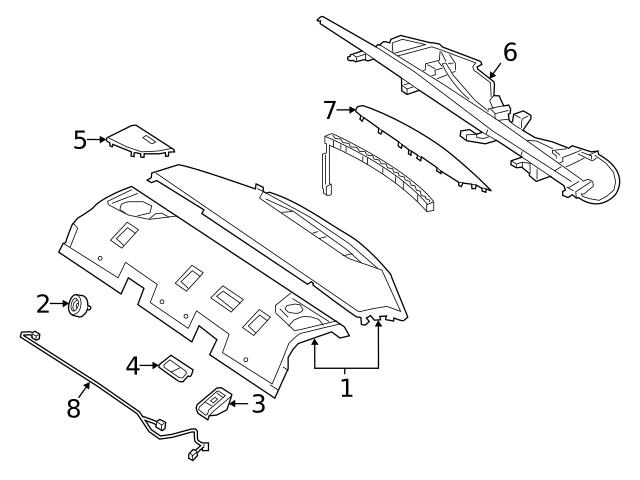 Genuine Mercedes 25786016009051 Child Restraint Anchor Plate; Rear ...