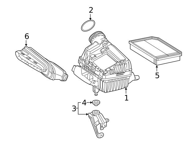 Genuine Mercedes 2600902900 Air Filter Housing - Mercedes