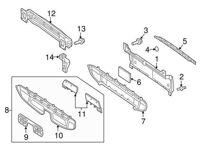 Genuine Smart 4516430120 Bumper Extension; Left - Smart