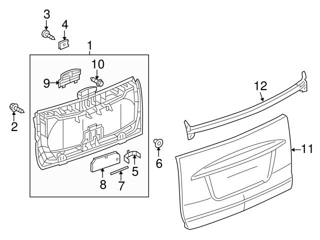 Genuine Smart 4517660091 Liftgate Lock Striker Plate - Smart