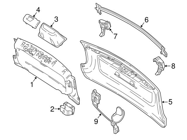 Genuine Smart 4537401500 Liftgate Lock Striker Plate - Smart