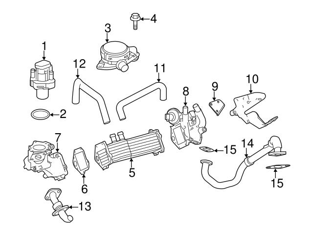 Genuine Mercedes 6421400240 EGR Valve Bracket; Outer - Mercedes