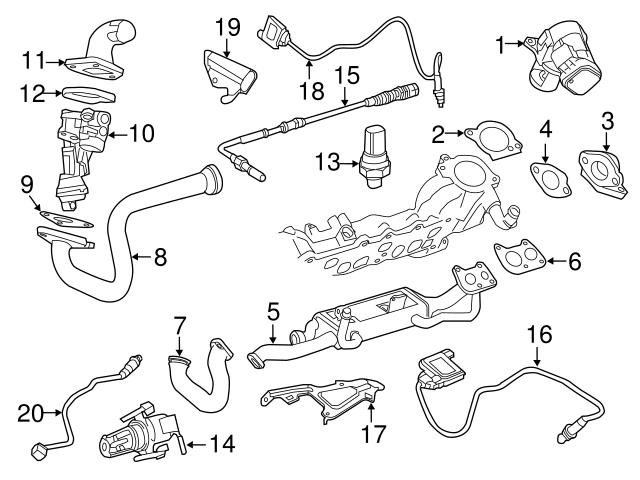 Genuine Mercedes 6421402508 EGR Tube Adapter - Mercedes