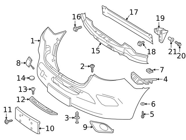 Genuine Mercedes 9108850500 Bumper Cover Bracket; Front Right - Mercedes