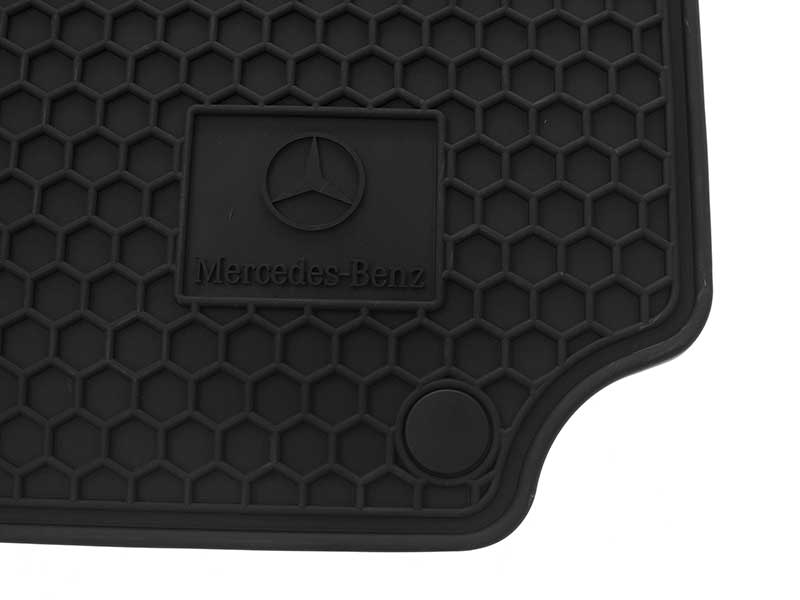 Genuine Mercedes Q6680710 All-Weather Rubber Floor Mat Set; Black; 4 ...