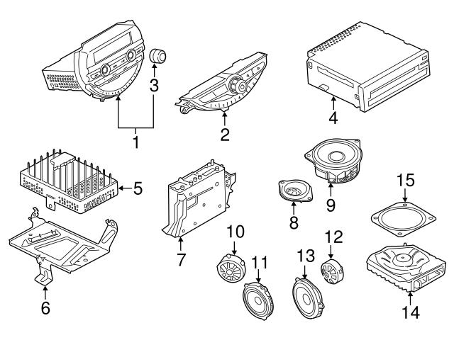 Genuine Mini 65139275995 Speaker; Left - Mini