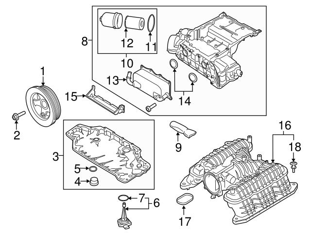 Genuine Porsche 94610701531 Oil Pan; Lower - Porsche