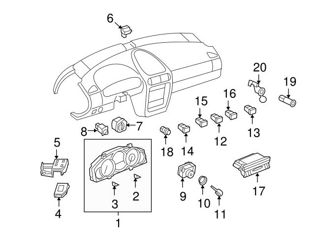 Genuine Porsche 95565325100 Ambient Light Sensor - Porsche