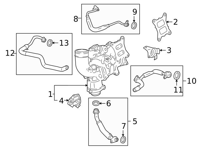 Genuine Porsche 95812149210 Coolant Hose - Porsche | 95812149200