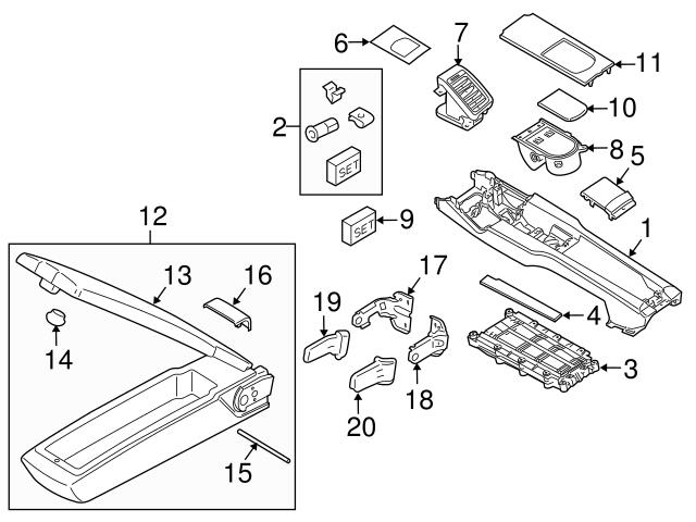 Genuine Porsche 97055345300A61 Console Cup Holder Bezel - Porsche