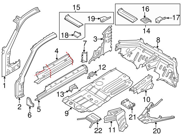 Genuine Porsche 99150189300GRV Jack Pad Bracket - Porsche