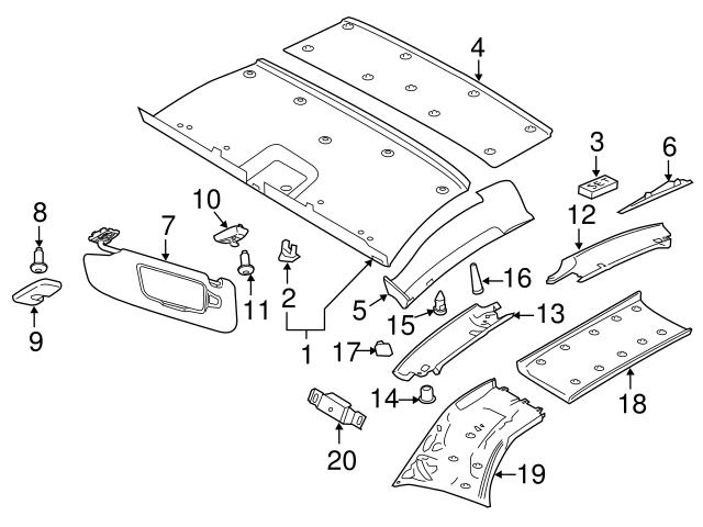 Genuine Porsche 991562539001E0 Door Opening Trim; Left - Porsche