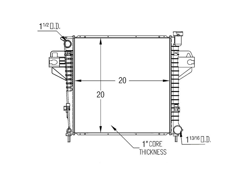 TYC 2975 Radiator Assembly - Jeep | 2219417 68020278AA 8012975 CH3010360