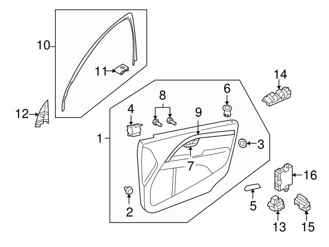 Genuine Volvo Door Trim Molding Right Volvo