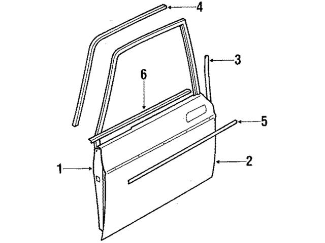 Genuine Volvo Door Molding Left Volvo