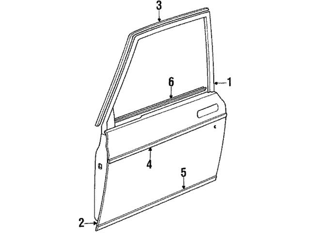 Genuine Volvo Door Molding Right Volvo