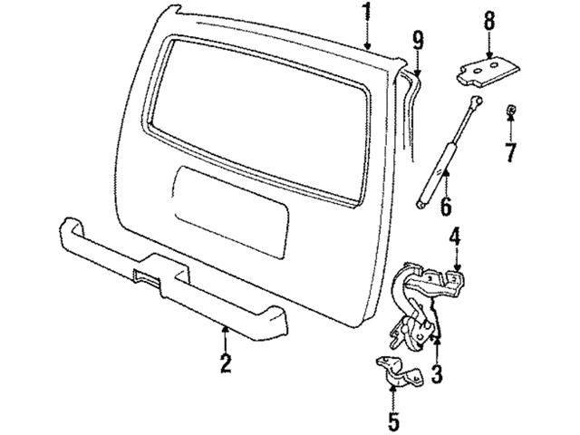 Genuine Volvo 1315551 Door Hinge Parts; Right - Volvo