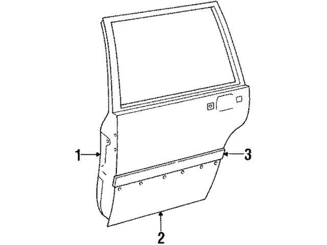 Genuine Volvo Door Molding Right Volvo