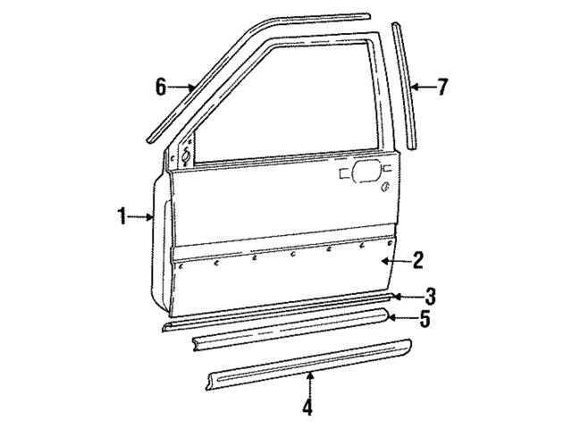 Genuine Volvo Door Trim Molding Nut Right Volvo