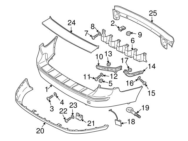 Genuine Volvo 30678067 Bumper Step Pad - Volvo