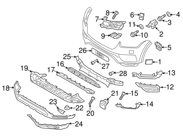 Genuine Volvo 31383832 Grille Molding Bracket; Left - Volvo