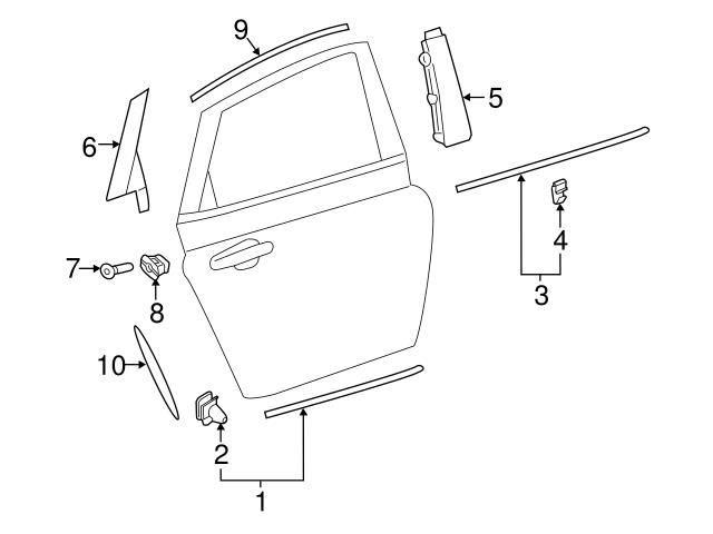 Genuine Volvo Door Trim Molding Nut Right Volvo