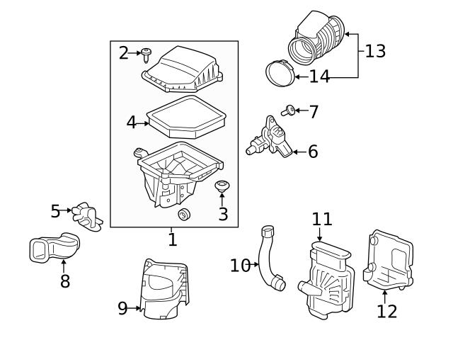 Genuine Volvo 31422422 Engine Air Intake Hose Adapter - Volvo