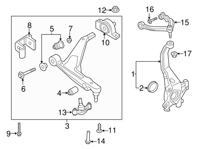 Genuine Volvo 31658816 Steering Knuckle; Left - Volvo