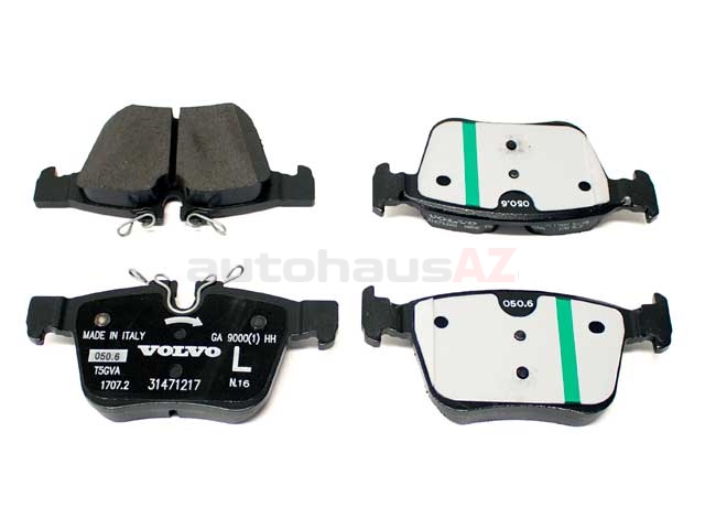 Genuine Volvo 32233035 Brake Pad Set; Rear - Volvo | 31400432 31445622 ...