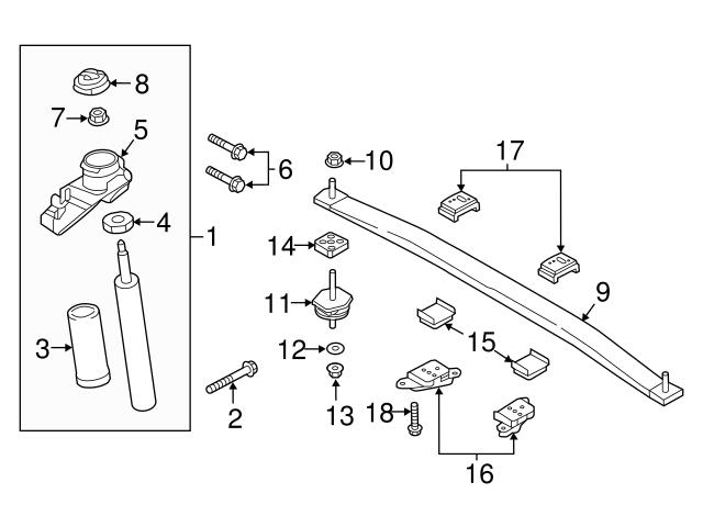 Genuine Volvo 32246745 Shock Absorber; Rear Left or Right - Volvo ...