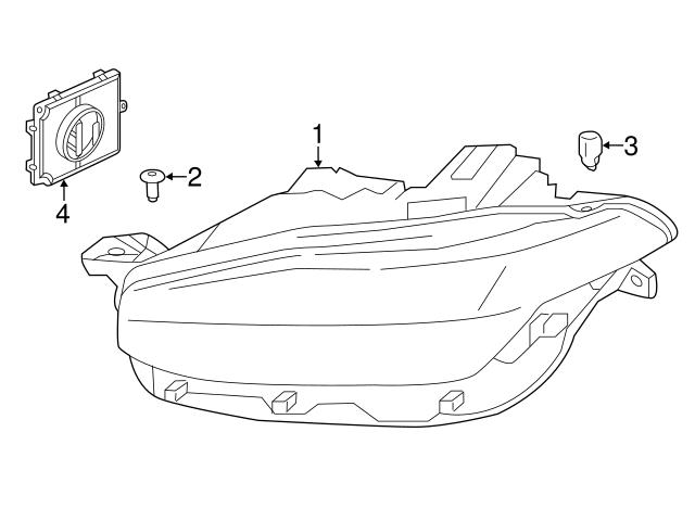 Volvo XC90 - Headlight Assembly Parts