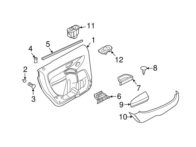 Genuine Volvo 39803539 Interior Door Pull Handle Left Volvo 39896654