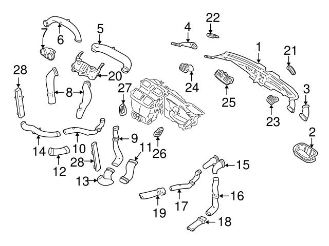 Genuine Volvo 39898227 Dashboard Air Vent - Volvo