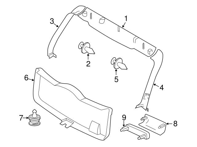 Genuine Volvo 39898415 Liftgate Trim Cover - Volvo