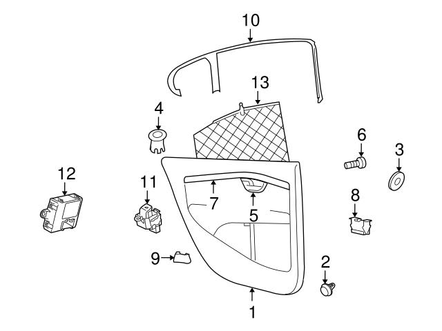 Genuine Volvo Door Trim Molding Right Volvo